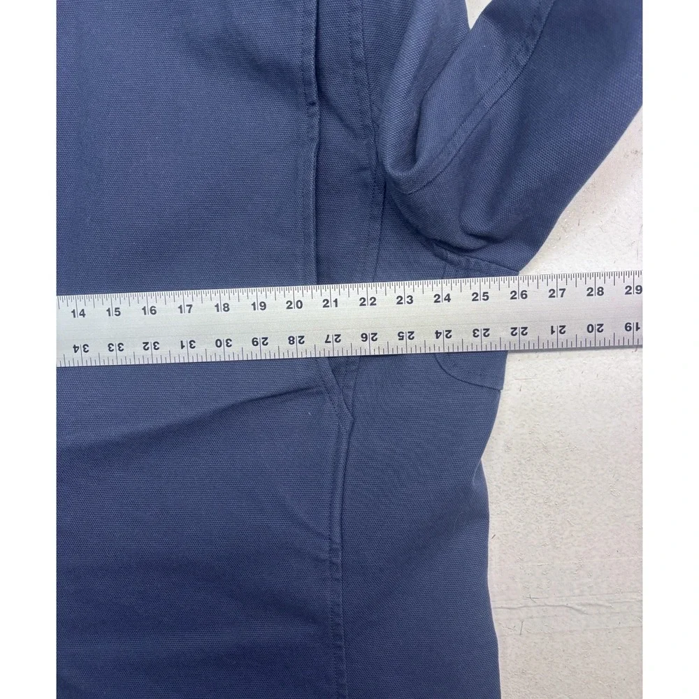 Duluth Trading XLT 50L Navy Blue Presentation‎ Jacket Blazer Canvas Cotton Work